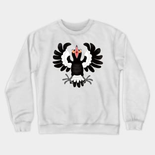 Funny Australian magpie cartoon illustration Crewneck Sweatshirt